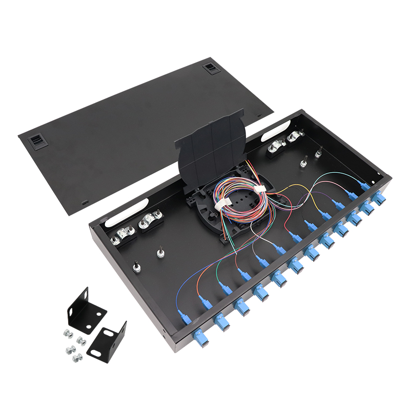 Custom 12 Port 12 Cores SC UPC Simplex Patch Panel Rack Type ...