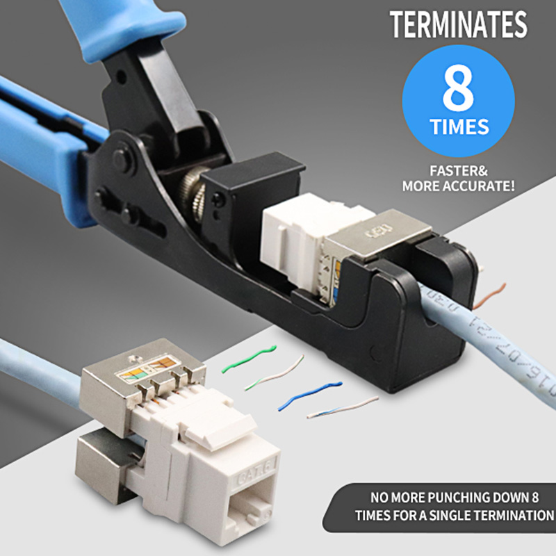 RJ45 Keystone Jack Punch Down Speed Termination Tool for 180 degree PX-T-DS