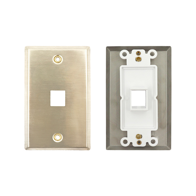1 port/2 ports/3 ports/4 ports Metal Network Faceplate